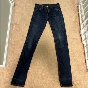 Banana Republic Dark Blue Straight Leg Jeans 26